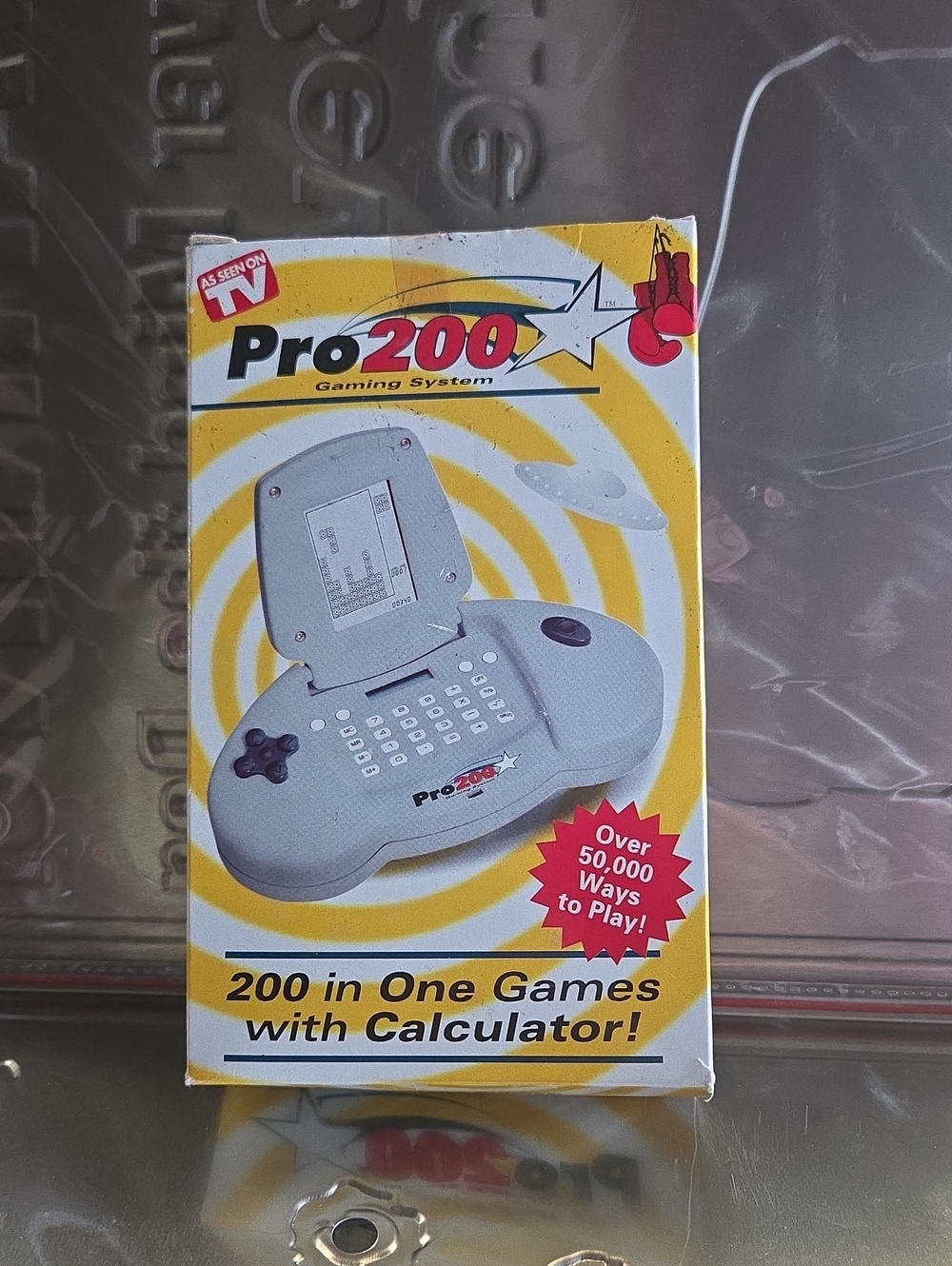 Pro 200 In One Games With Calculator Portable Gaming System in White
